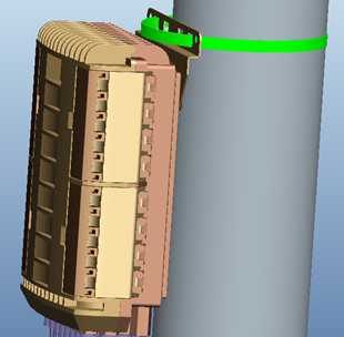 Fiber distribution box pole amount installation Fiber distribution box pole amount installation
