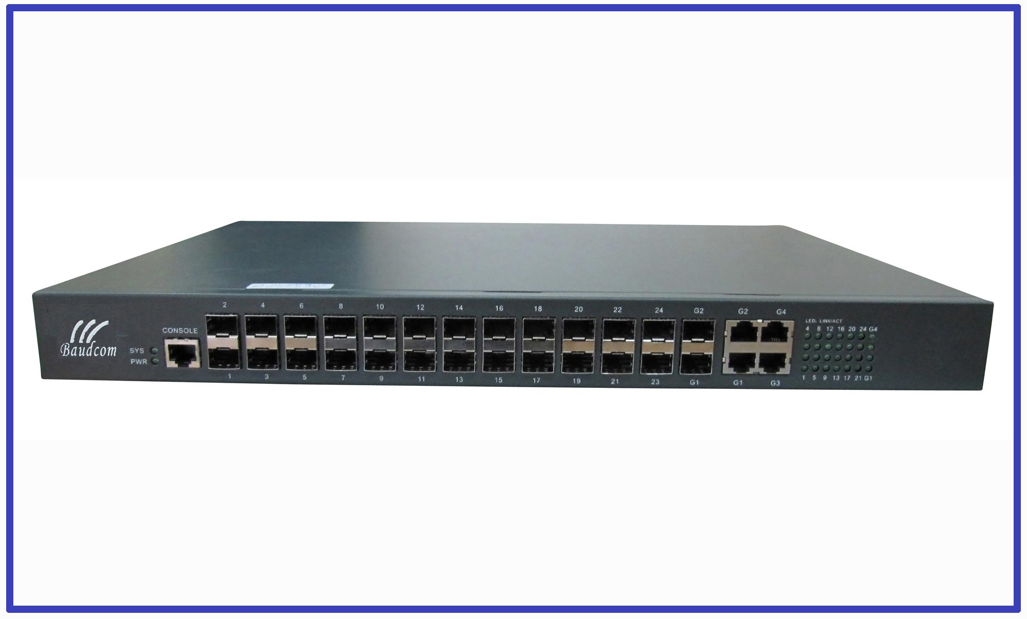24ports SFP Fiber Switch,24*100M SFP+2*1000MSFP Manageable Switch