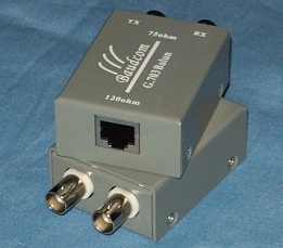 E1 balun impedance converter