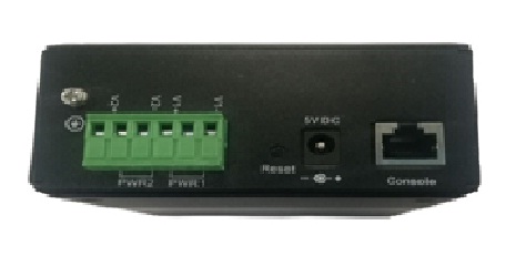 8FE+2GE SFP manageable industrial Ethernet switch rear panel