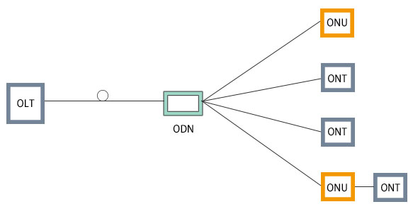 relationship between ONU and OLT